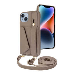 shizukawill iPhone14 Plus �V�����_�[�P�[�X �A�C�t�@���f5 �X�g���[�g���[�h �O���[�u���E�� APIP14MIF51BR