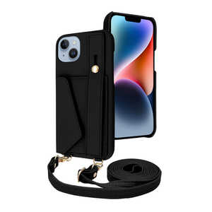 shizukawill iPhone14 Plus �V�����_�[�P�[�X �A�C�t�@���f5 �X�g���[�g���[�h �A�C�{���[�u���b�N APIP14MIF51BK