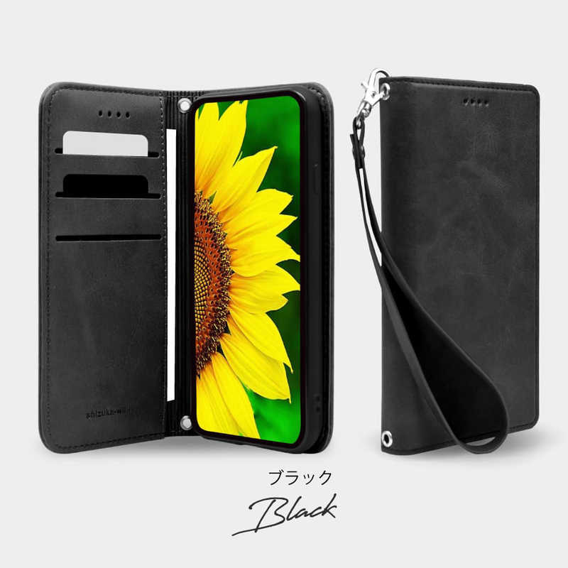 SHIZUKAWILL SHIZUKAWILL iPhone15 手帳型 本革調ケース ボルドーレッド×ブラック APIP15BIRB APIP15BIRB