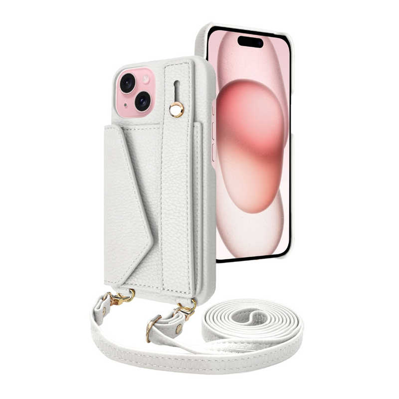 SHIZUKAWILL SHIZUKAWILL iPhone 15 ショルダーケース アイファンデ5 ストリートモード Shizukawill APIP15IF51WH APIP15IF51WH