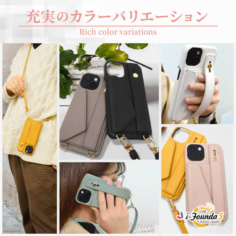 SHIZUKAWILL SHIZUKAWILL iPhone 15 ショルダーケース アイファンデ5 ストリートモード Shizukawill APIP15IF51WH APIP15IF51WH