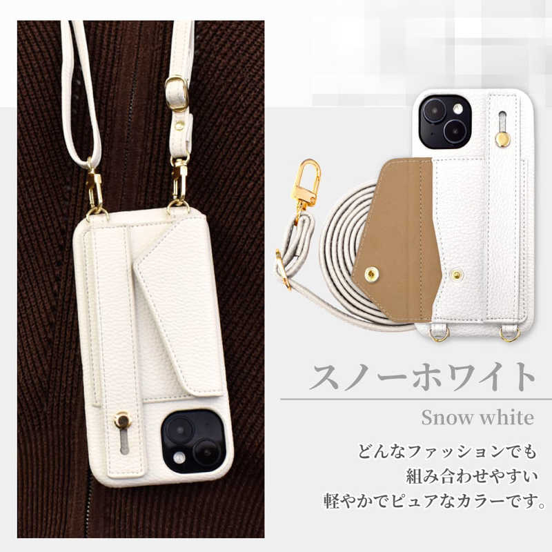 SHIZUKAWILL SHIZUKAWILL iPhone 15 ショルダーケース アイファンデ5 ストリートモード Shizukawill APIP15IF51WH APIP15IF51WH