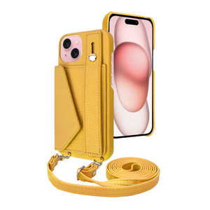 SHIZUKAWILL iPhone15 ショルダーケース アイファンデ5 ストリートモード マスタード APIP15IF51YE