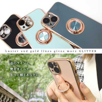 shizukawill iPhone XS リング付キケース グリッティア Shizukawill