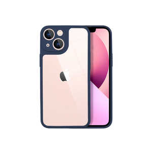 SHIZUKAWILL iPhone 13 mini パステルライン TPUケース ネイビー APIP13MHI3DB SHIZUKAWILL iPhone 13 mini パステルライン TPUケース ネイビー APIP13MHI3DB