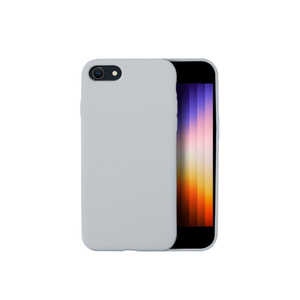 SHIZUKAWILL iPhone SE(第3/2世代)8/7 コットンキャンディ シリコンケース スカイグレー APIPSE3FC1BL