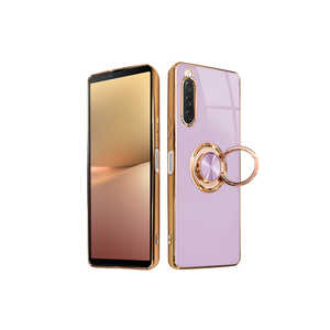 SHIZUKAWILL Xperia 10 V リング付きケース グリッティア ラベンダー SOX10M5CL5PU SHIZUKAWILL Xperia 10 V リング付きケース グリッティア ラベンダー SOX10M5CL5PU