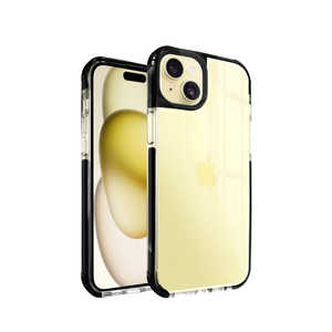 shizukawill iPhone15 Plus �P�[�X �J�o�[ i-Shine �N���A�P�[�X �u���b�N APIP15MHI2BK