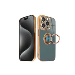 SHIZUKAWILL iPhone 15 Pro リング付キケース グリッティア Shizukawill APIP15PCL5GR SHIZUKAWILL iPhone 15 Pro リング付キケース グリッティア Shizukawill APIP15PCL5GR