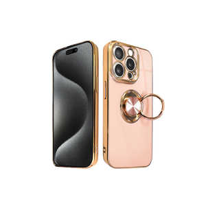 shizukawill iPhone 15 Pro リング付キケース グリッティア Shizukawill APIP15PCL5PI