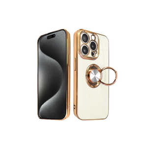 shizukawill iPhone 15 Pro リング付キケース グリッティア Shizukawill APIP15PCL5WH shizukawill iPhone 15 Pro リング付キケース グリッティア Shizukawill APIP15PCL5WH