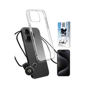 shizukawill iPhone15 Pro Max ストラップホール付 TPU ケース クリア APIP15PMCL