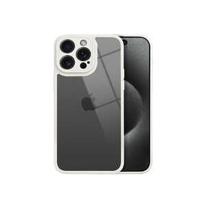 shizukawill iPhone15 Pro Max パステルライン TPUケース ホワイト APIP15PMHI3WH