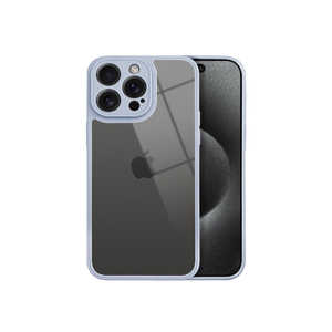 shizukawill iPhone15 Pro Max パステルライン TPUケース ブルー APIP15PMHI3BL
