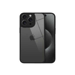 SHIZUKAWILL iPhone15 Pro Max パステルライン TPUケース ブラック APIP15PMHI3BK