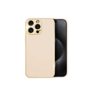 SHIZUKAWILL iPhone15 Pro Max エレガントーン ケース ベージュ APIP15PMFC2BE