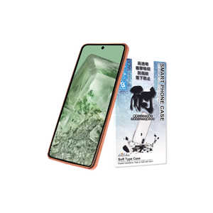 shizukawill Google Pixel8a サイドメッキ クリアケース ローズ×クリア GOPI8ACLRO