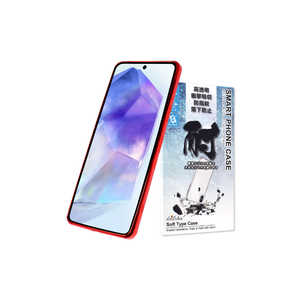 shizukawill Galaxy A55 �T�C�h���b�L �N���A�P�[�X ���b�h×�N���A SAGAA55CLRE
