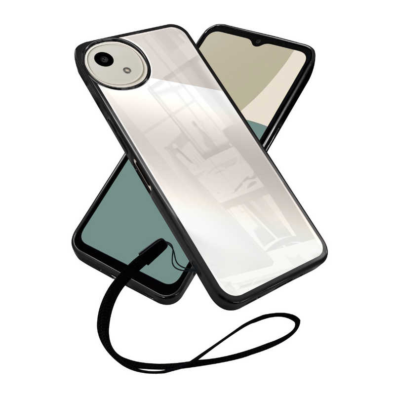 SHIZUKAWILL SHIZUKAWILL AQUOS wish4 SH-52E サイドメッキ クリアケース BK×CL SHAQW4CLBK SHAQW4CLBK