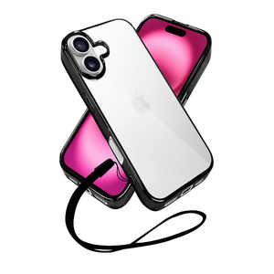 SHIZUKAWILL iPhone16 サイドメッキ ケース カバー クリアケース ブラック×クリア APIP16CLBK SHIZUKAWILL iPhone16 サイドメッキ ケース カバー クリアケース ブラック×クリア APIP16CLBK