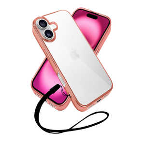 SHIZUKAWILL iPhone16 サイドメッキ ケース カバー クリアケース ローズ×クリア APIP16CLRO SHIZUKAWILL iPhone16 サイドメッキ ケース カバー クリアケース ローズ×クリア APIP16CLRO