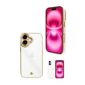 SHIZUKAWILL iPhone16 サイドメッキ ケース カバー クリアケース White APIP16CL2WH SHIZUKAWILL iPhone16 サイドメッキ ケース カバー クリアケース White APIP16CL2WH