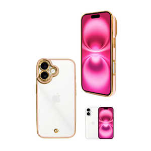 SHIZUKAWILL iPhone16 サイドメッキ ケース カバー クリアケース Pink APIP16CL2PI SHIZUKAWILL iPhone16 サイドメッキ ケース カバー クリアケース Pink APIP16CL2PI