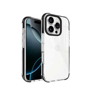 shizukawill iPhone16 Pro ケース カバー i-Shine アイシャイン クリアケース Black APIP16PHI2BK