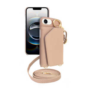 SHIZUKAWILL iPhone16e ケース カバー ショルダーケース アイファンデ5 ドレスコード (シズカウィル) コーラルピンク APIPSE4IF52PI