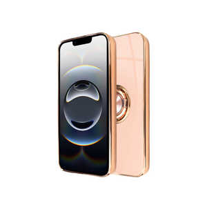 SHIZUKAWILL iPhone16e ケース カバー リング付きケース グリッティア (シズカウィル) ピーチ APIPSE4CL5PI