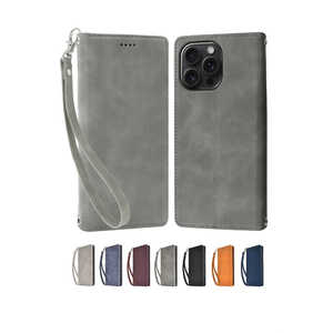 shizukawill iPhone15 Pro Max 手帳型 ケース アイファンデ2 フロスティグレー APIP15PMIF2FG