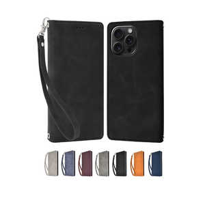 shizukawill iPhone15 Pro Max 手帳型 ケース アイファンデ2 ブラック APIP15PMIF2BK