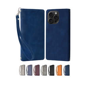 shizukawill iPhone15 Pro Max 手帳型 ケース アイファンデ2 インディゴブルー APIP15PMIF2DB