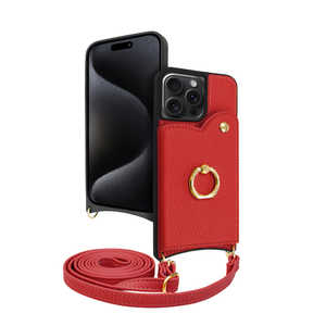 SHIZUKAWILL iPhone15 Pro Max ショルダーケース アイファンデ5 フルール バーガンディレッド APIP15PMIF53RE SHIZUKAWILL iPhone15 Pro Max ショルダーケース アイファンデ5 フルール バーガンディレッド APIP15PMIF53RE