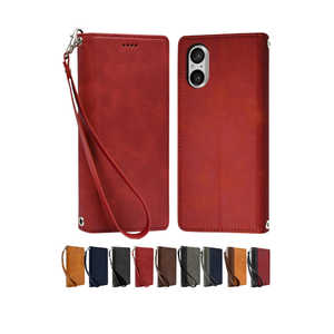 SHIZUKAWILL Xperia5 V SO-53D SOG12 手帳型 本革調 レザーケース Shizukawill SOX5M5RED SHIZUKAWILL Xperia5 V SO-53D SOG12 手帳型 本革調 レザーケース Shizukawill SOX5M5RED