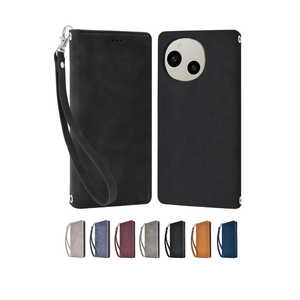 shizukawill AQUOS R9 SH-51E 手帳型 ケース アイファンデ2 ブラック SHAQR9IF2BK