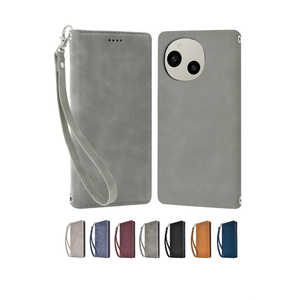 shizukawill AQUOS R9 SH-51E 手帳型 ケース アイファンデ2 フロスティーグレー SHAQR9IF2FG