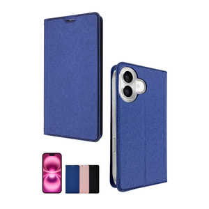 SHIZUKAWILL iPhone 16(6.1インチ) 手帳型 スリム手帳 ケース カバー DeepBlue APIP16SLDEBL SHIZUKAWILL iPhone 16(6.1インチ) 手帳型 スリム手帳 ケース カバー DeepBlue APIP16SLDEBL