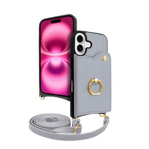 SHIZUKAWILL iPhone16 ケース カバー ショルダーケース アイファンデ5 フルール フォグブルー APIP16IF53BL SHIZUKAWILL iPhone16 ケース カバー ショルダーケース アイファンデ5 フルール フォグブルー APIP16IF53BL