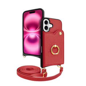 SHIZUKAWILL iPhone16 ケース カバー ショルダーケース アイファンデ5 フルール バーガンディレッド APIP16IF53RE SHIZUKAWILL iPhone16 ケース カバー ショルダーケース アイファンデ5 フルール バーガンディレッド APIP16IF53RE