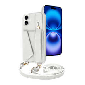 shizukawill iPhone16 Plus �P�[�X �J�o�[ �V�����_�[�P�[�X �A�C�t�@���f5 �X�g���[�g���[�h �X�m�[�z���C�g APIP16MIF51WH