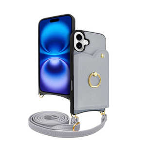 SHIZUKAWILL iPhone16 Plus ケース カバー ショルダーケース アイファンデ5 フルール フォグブルー APIP16MIF53BL SHIZUKAWILL iPhone16 Plus ケース カバー ショルダーケース アイファンデ5 フルール フォグブルー APIP16MIF53BL