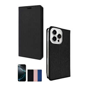 SHIZUKAWILL iPhone16 Pro 手帳型 スリム手帳 ケース カバー Black APIP16PSLBK SHIZUKAWILL iPhone16 Pro 手帳型 スリム手帳 ケース カバー Black APIP16PSLBK
