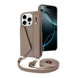 SHIZUKAWILL iPhone16 Pro ケース カバー ショルダーケース アイファンデ5 ストリートモード グレーブラウン APIP16PIF51BR SHIZUKAWILL iPhone16 Pro ケース カバー ショルダーケース アイファンデ5 ストリートモード グレーブラウン APIP16PIF51BR