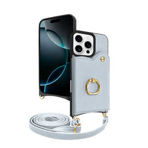 shizukawill iPhone16 Pro ケース カバー ショルダーケース アイファンデ5 フルール ネモフィラブルー APIP16PIF53NB