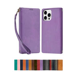 SHIZUKAWILL iPhone16 Pro Max 手帳型 ケース カバー 本革調 レザーケース パープル APIP16PMPURPLE SHIZUKAWILL iPhone16 Pro Max 手帳型 ケース カバー 本革調 レザーケース パープル APIP16PMPURPLE