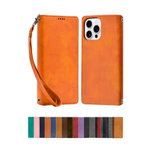 SHIZUKAWILL iPhone16 Pro Max 手帳型 ケース カバー 本革調 レザーケース オレンジ APIP16PMORANGE SHIZUKAWILL iPhone16 Pro Max 手帳型 ケース カバー 本革調 レザーケース オレンジ APIP16PMORANGE