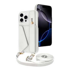 SHIZUKAWILL iPhone16 Pro Max ケース カバー ショルダーケース アイファンデ5 ストリートモード スノーホワイト APIP16PMIF51WH SHIZUKAWILL iPhone16 Pro Max ケース カバー ショルダーケース アイファンデ5 ストリートモード スノーホワイト APIP16PMIF51WH