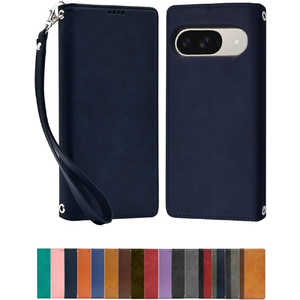 shizukawill Google Pixel9 / Pixel9 Pro �蒠�^ �P�[�X �J�o�[ �{�v�� ���U�[�P�[�X GOPI9NAVY