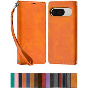 shizukawill Google Pixel9 / Pixel9 Pro �蒠�^ �P�[�X �J�o�[ �{�v�� ���U�[�P�[�X GOPI9ORANGE